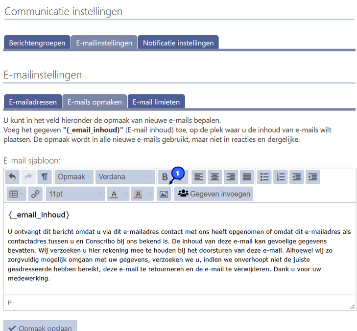emails opmaken